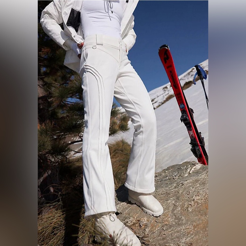 Free People Movement- Valencia Ski Flares. NWOT white